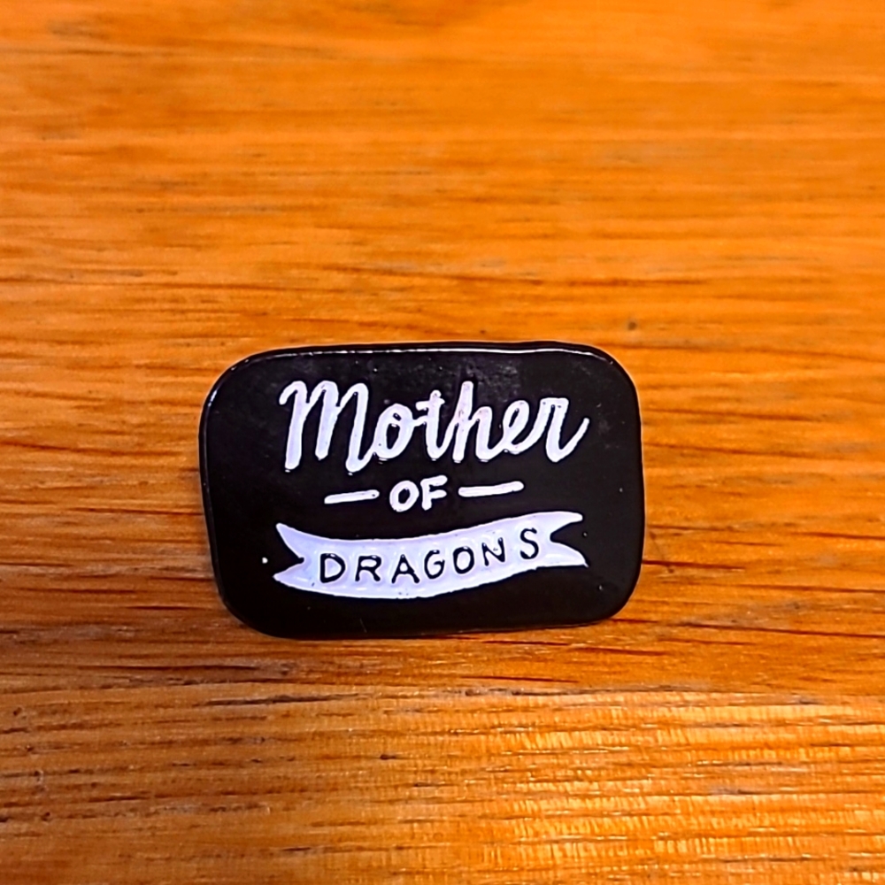 Mother of Dragons Black Enamel Pin